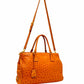 PRADA Double Zip Orange Top Handle