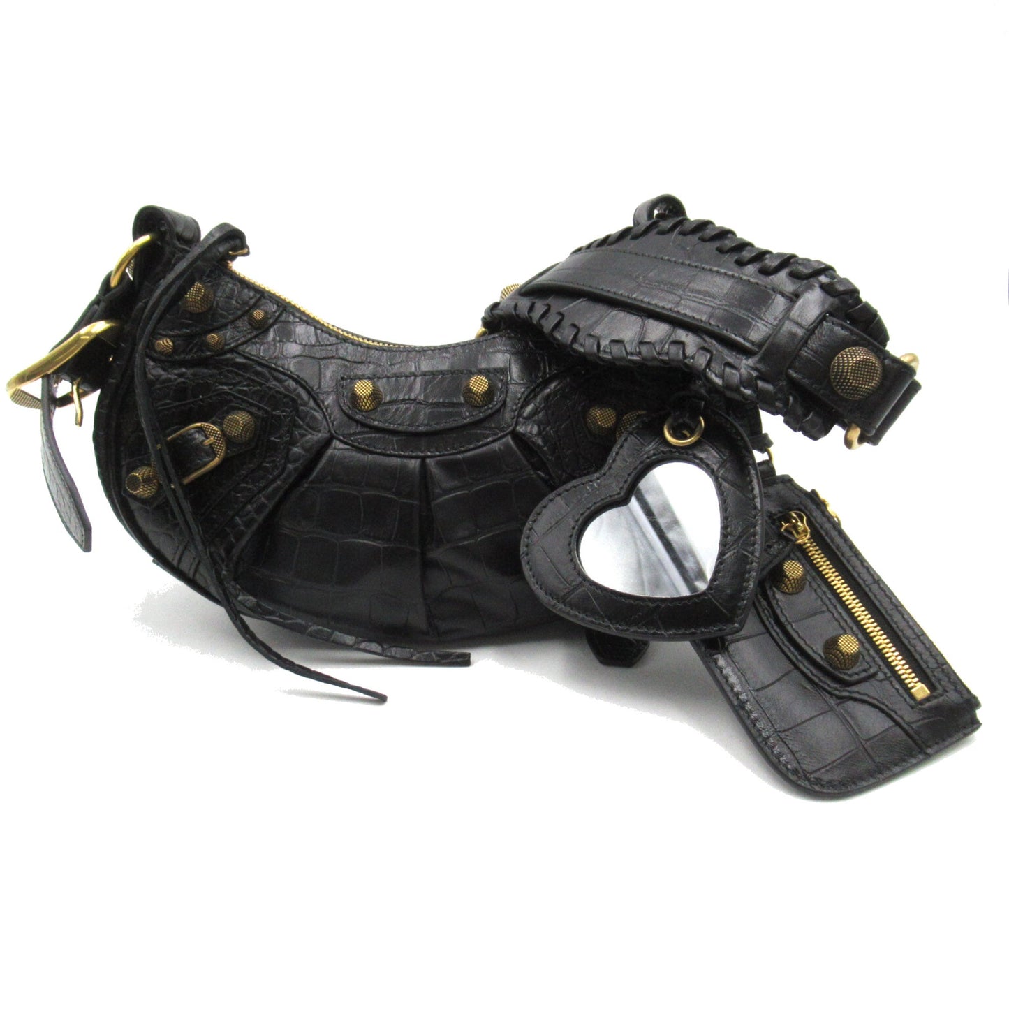 Blnciaga  Leather Shoulder Bag