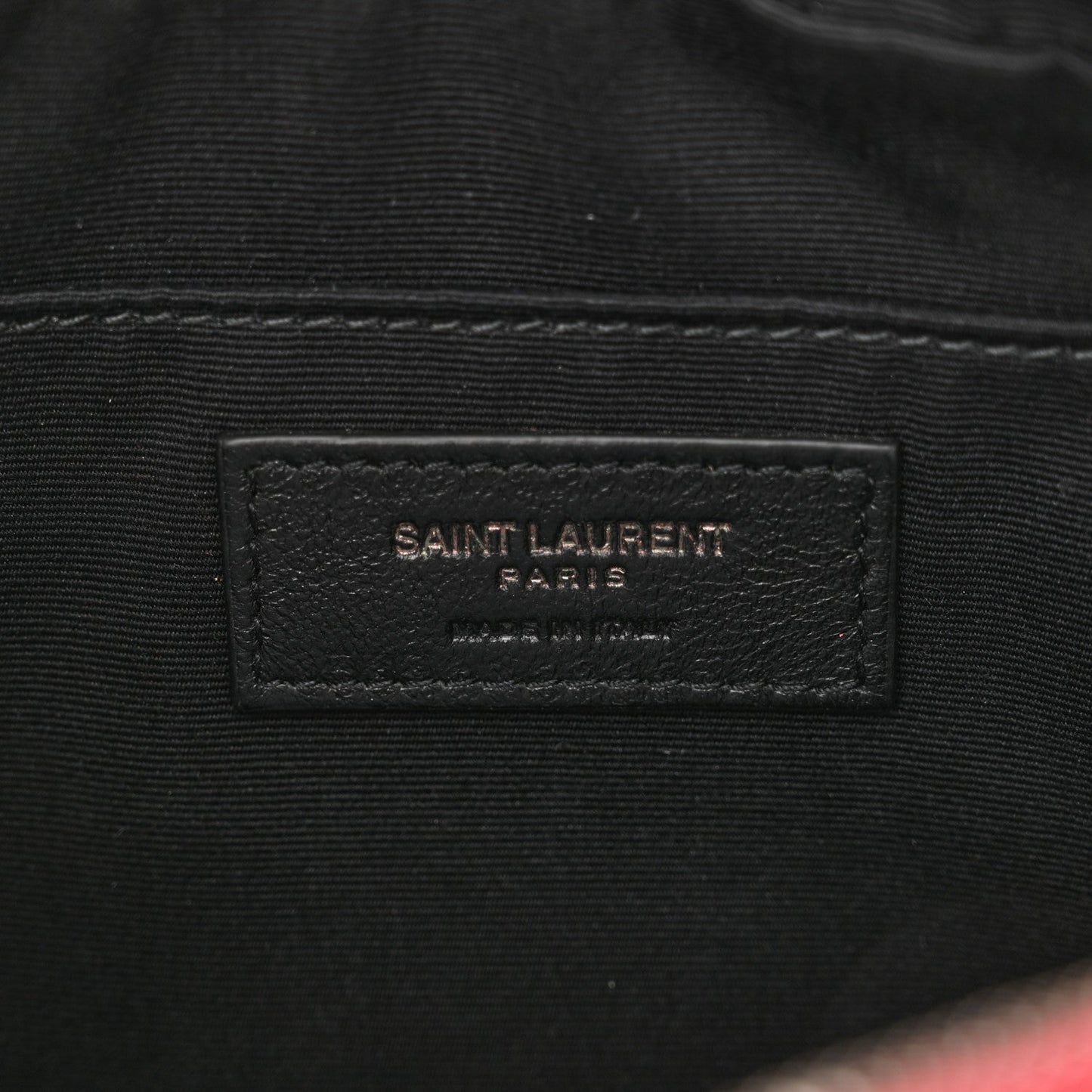 Saint Laurent Calfskin Matelasse Monogram Lou Camera Bag Red