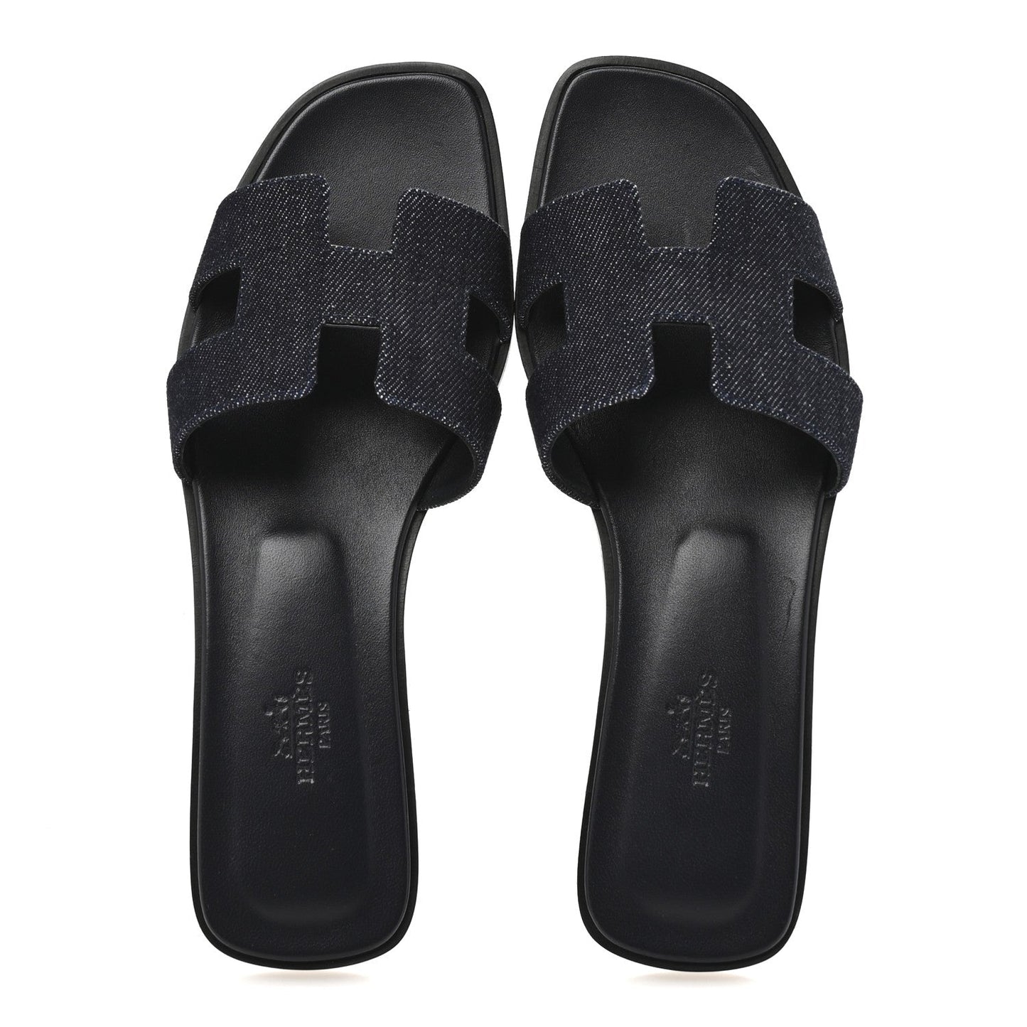 Amelia Denim Canvas Oran Sandals 37.5 Bleu Brut