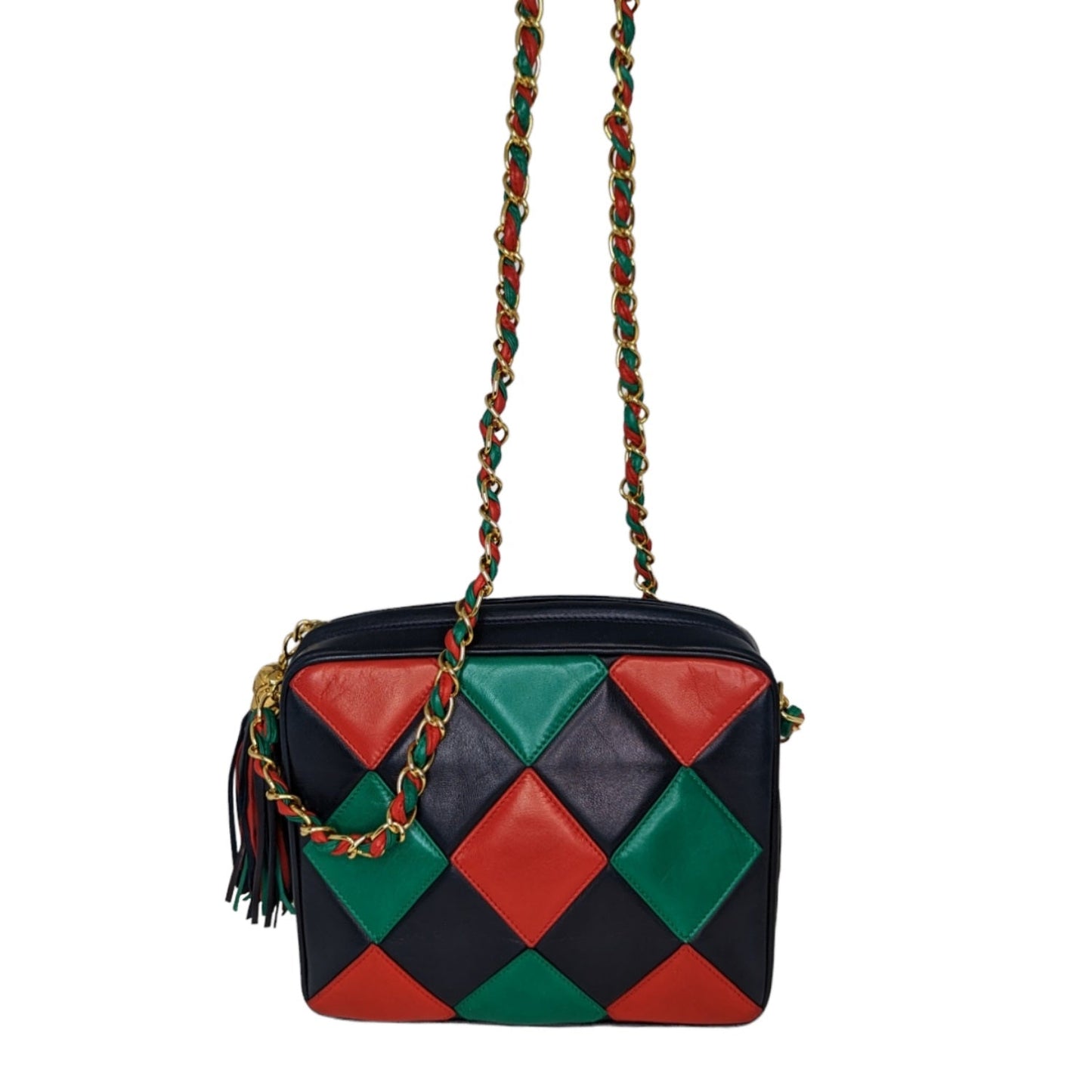 Chanel   Harlequin Tassel Camera Shoulder Bag