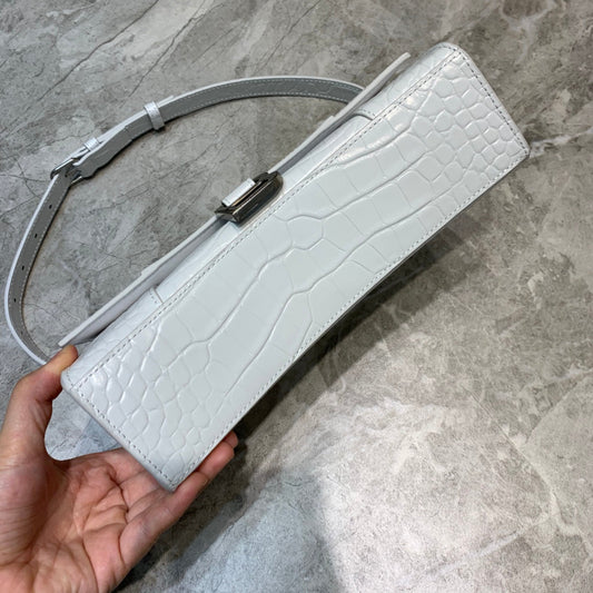 BLN-Ciaga Hourglass Handbag In White, For Women,  Bags 9.8in/25cm