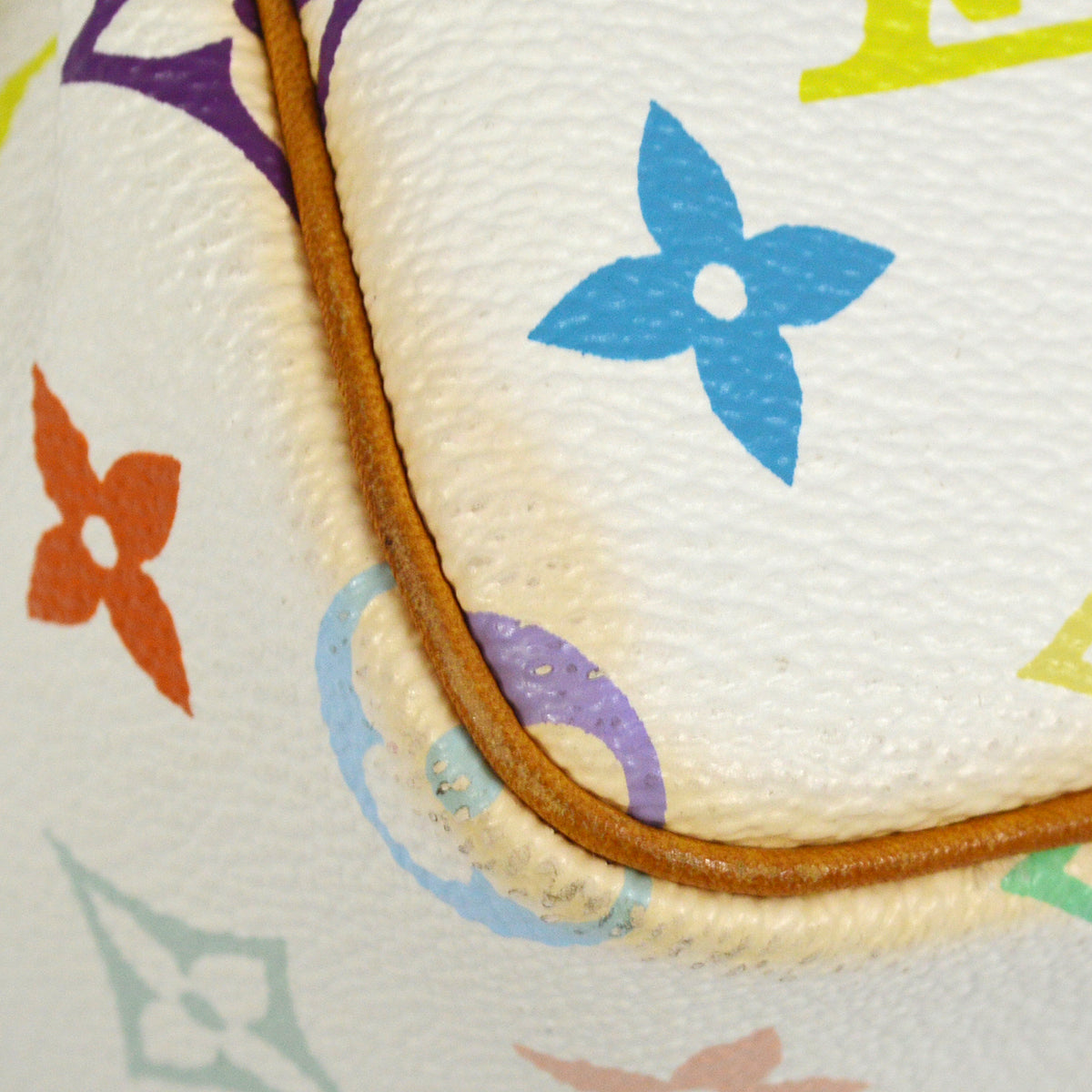 Louis Vuitton White Monogram Multicolor Mini Speedy 2way Shoulder Handbag M92645