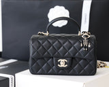 CHL -  Flap Bag Mini Doll Handle Bag 20AmeliaBlack