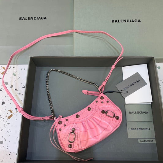 BLN-Ciaga Le Cagole Mini Bag With Chain In Pink, For Women,  Bags 8.2in/21cm