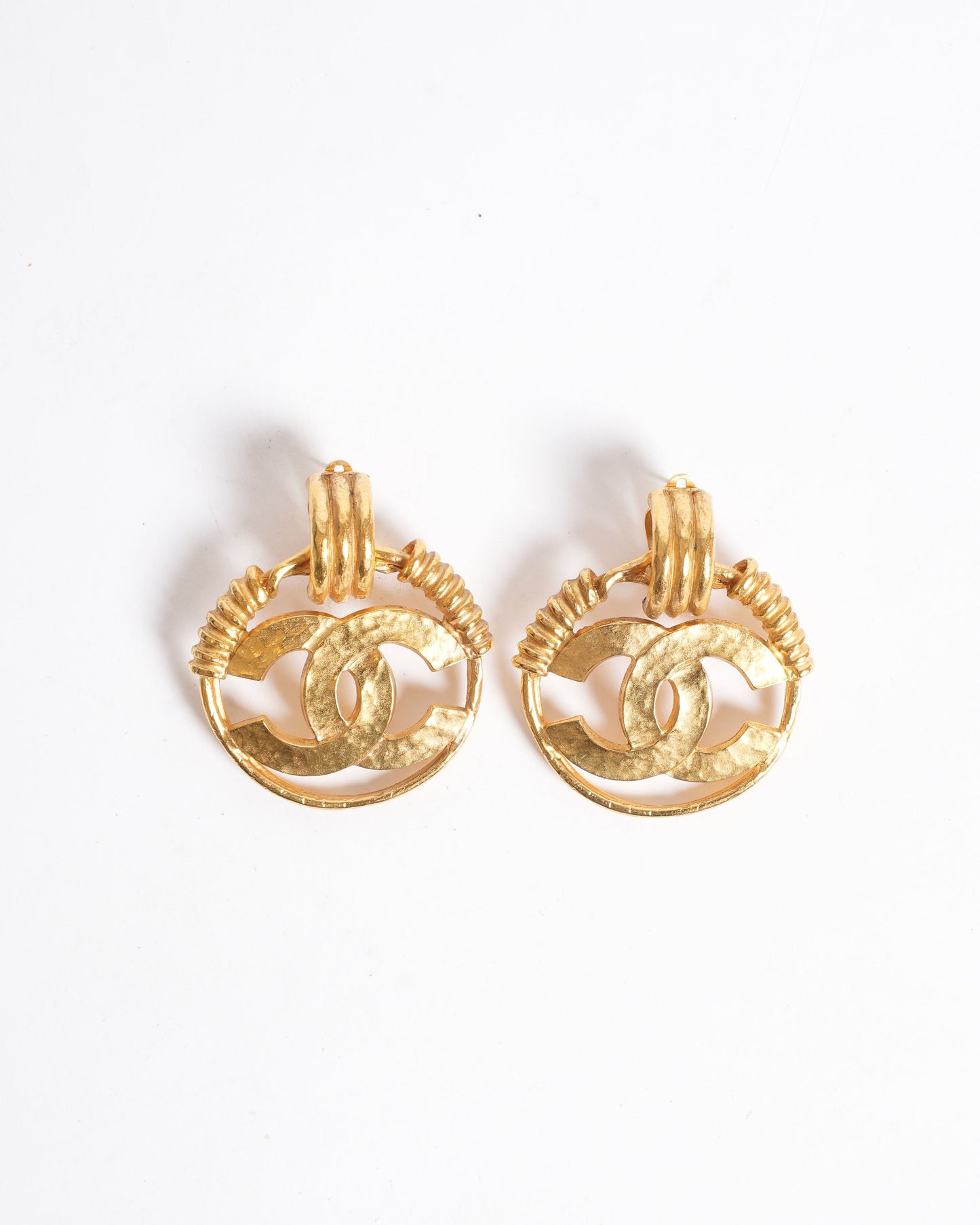 Chanel   CC Logo Clip On Earrings