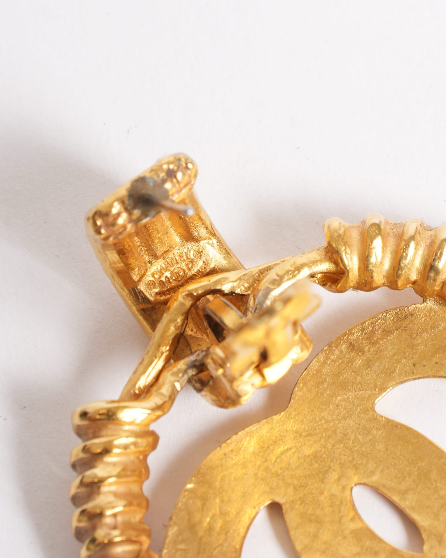 Chanel   CC Logo Clip On Earrings