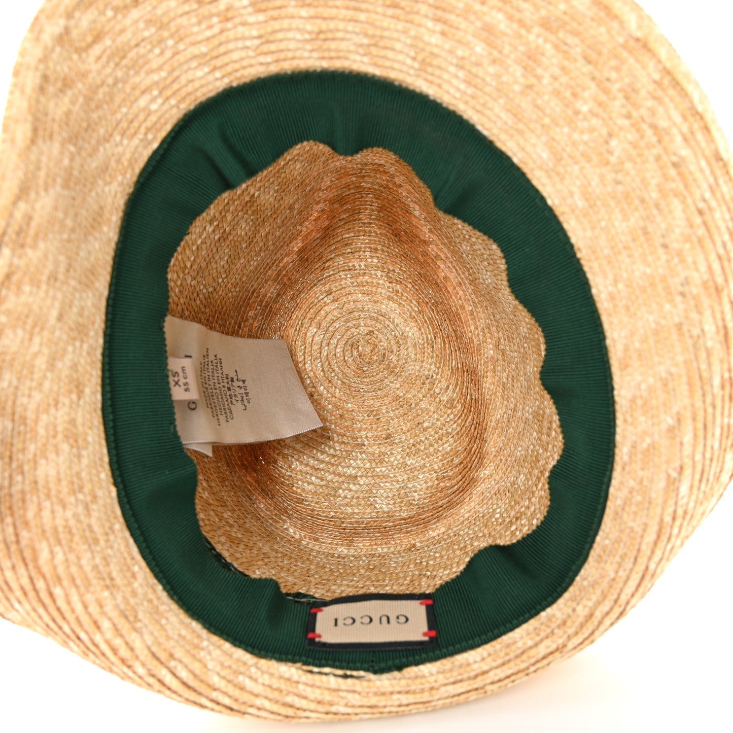 Amelia Abaca Straw Web Fedora Hat XS