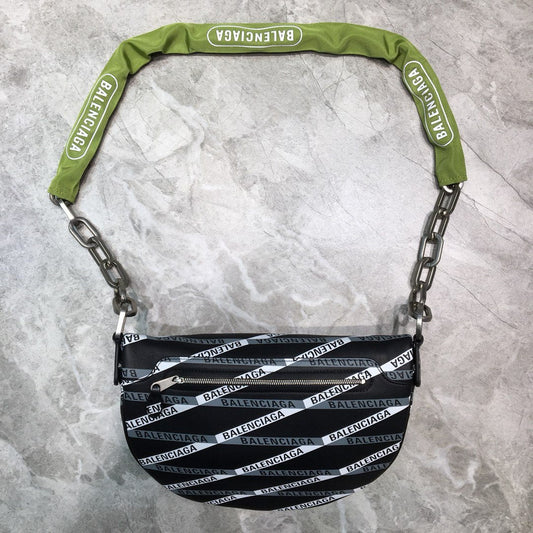 BLN-Ciaga Souvenir XXS Belt Bag In Black, For Women,  Bags 11.8in/30cm
