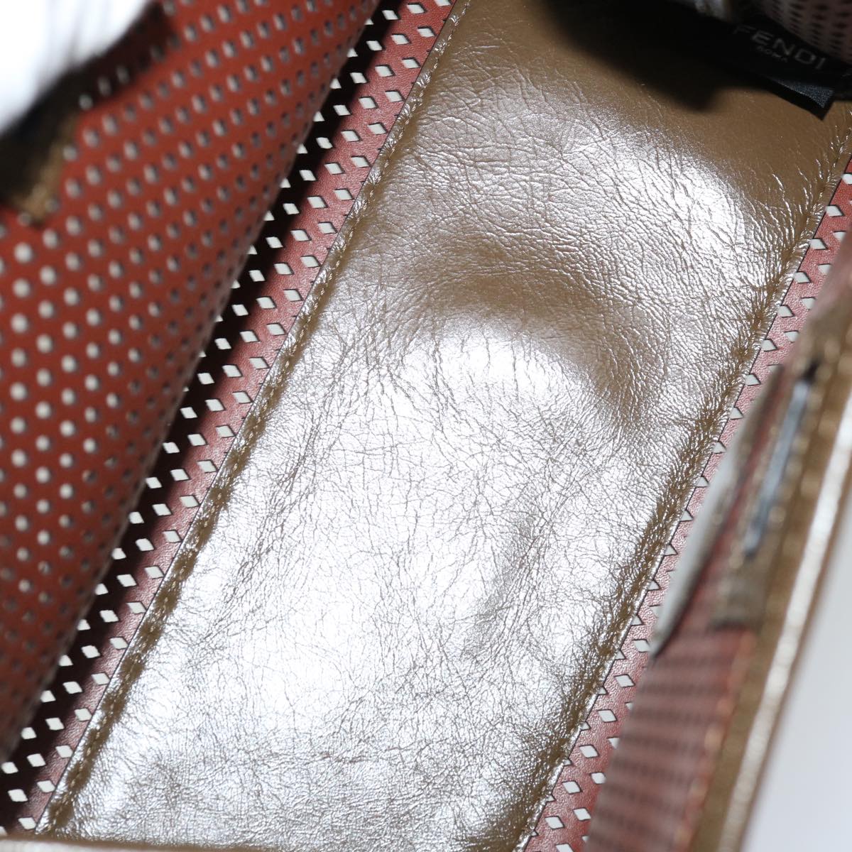 Fendi  Leather Clutch Bag
