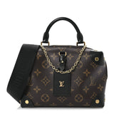 Louis Vuitton Monogram Petite Malle Souple Black