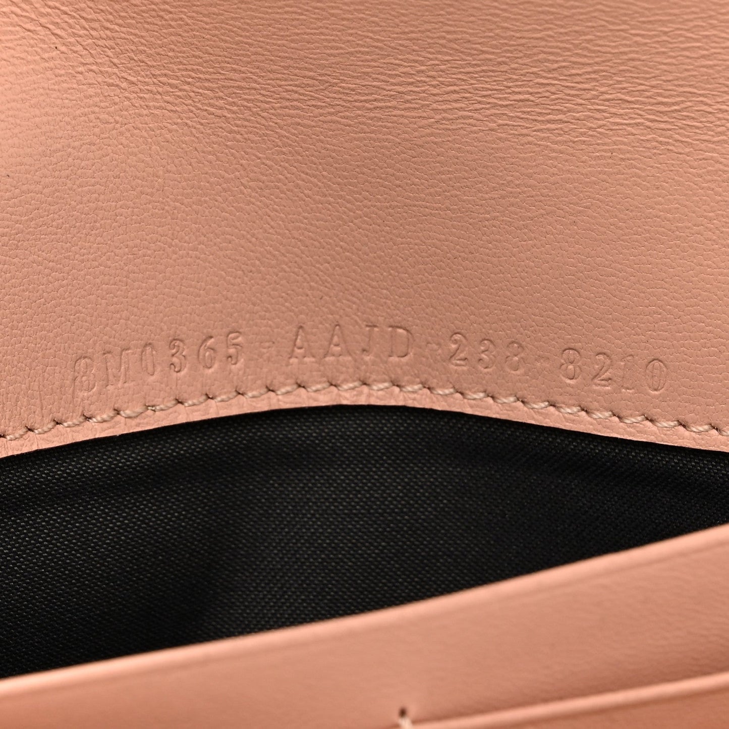 Amelia Nappa Matisse FF Embossed Continental Wallet On Chain Baby Pink