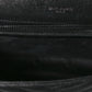 Saint Laurent Sheepskin Matelasse Chevron Monogram Monochrome Medium College Bag Black