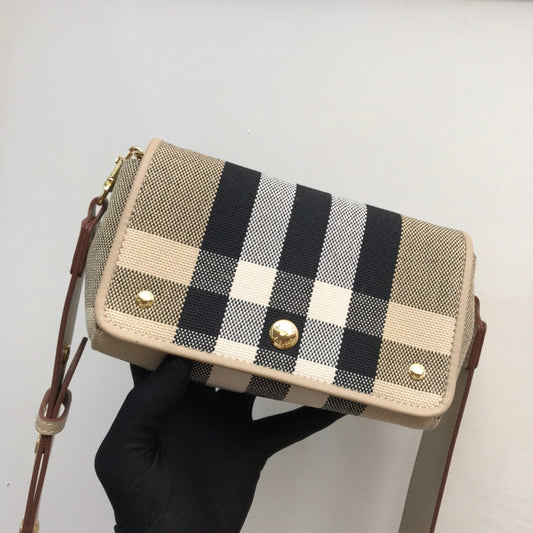 B-Berry - BB  Vintage Check And Small Crossbody Bag For Women, Bags 7.1in/18cm