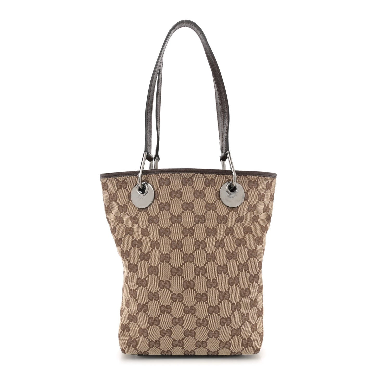 Amelia Monogram Small Eclipse Tote Brown