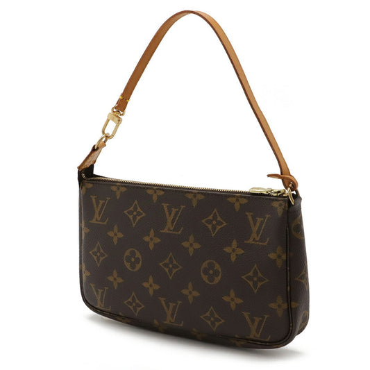 Louis Vuitton Pochette Accessoire  Canvas Clutch Bag