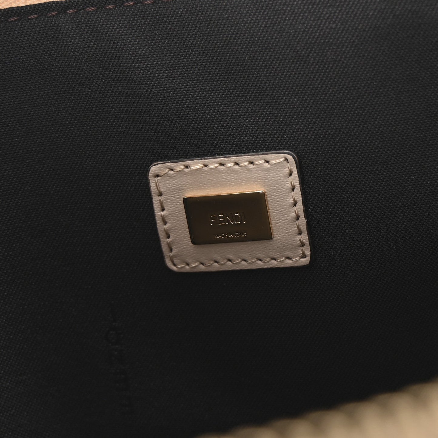Amelia Vitello King Logo Embossed Large Flat Pouch Poudre