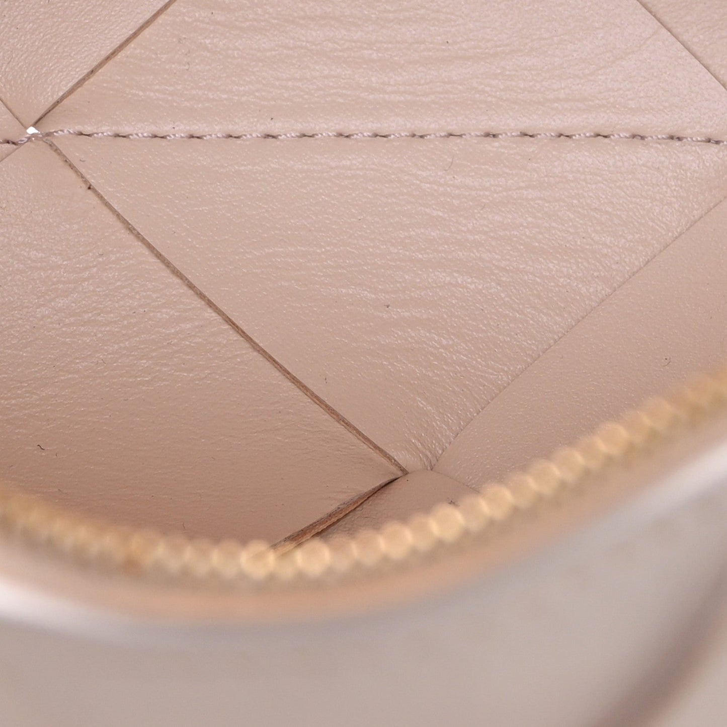 Bottega Veneta Lambskin Maxi Intrecciato Mini Cassette Camera Bag Macaroon