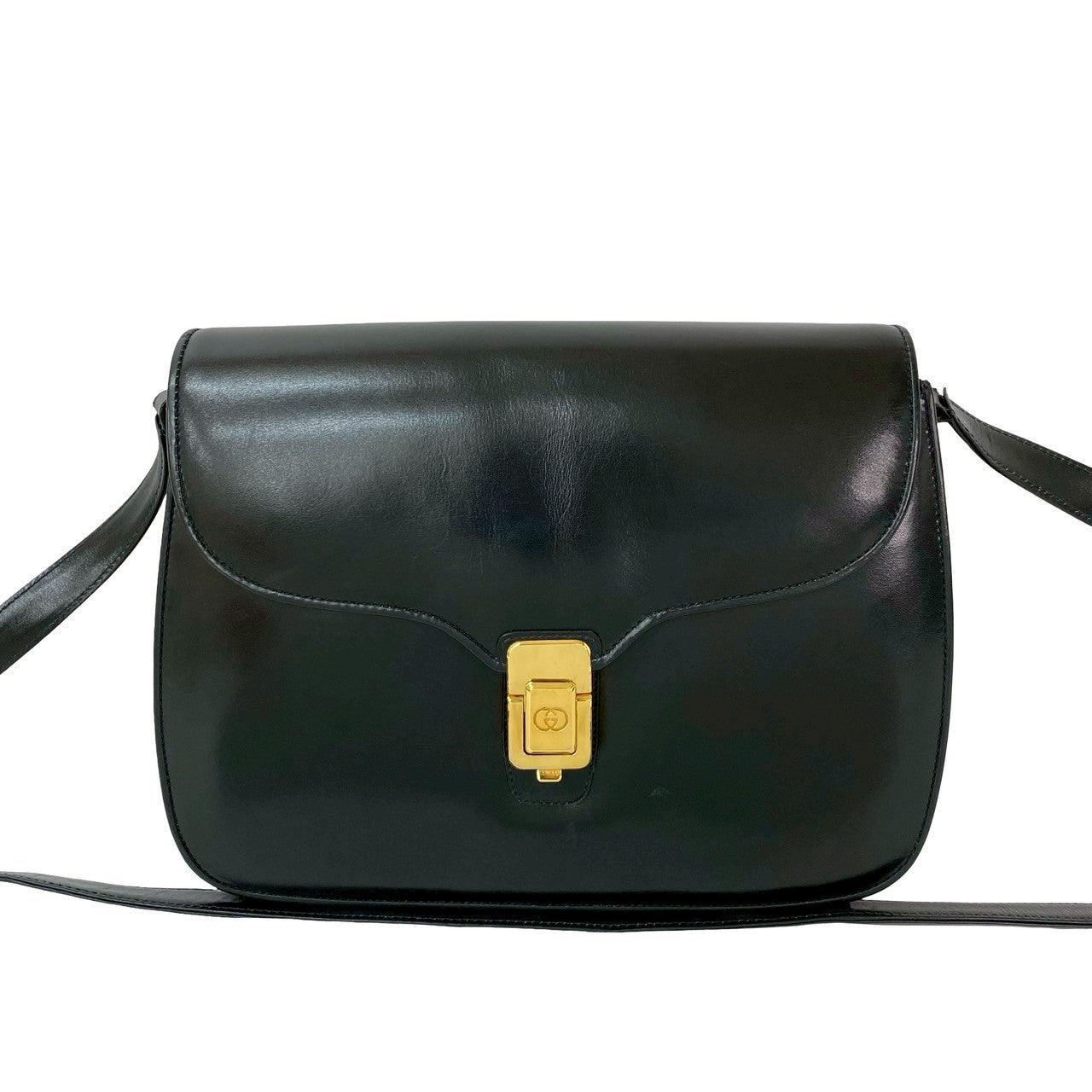 Gucci Old Gucci Calf Leather Shoulder Bag