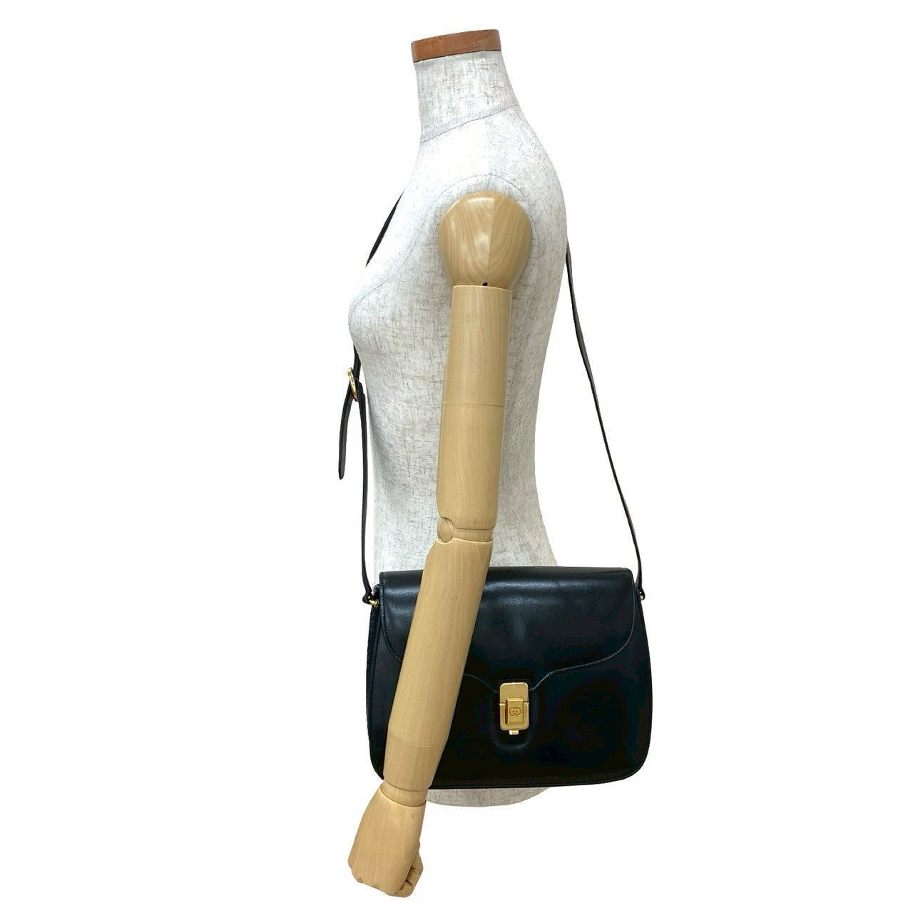 Gucci Old Gucci Calf Leather Shoulder Bag