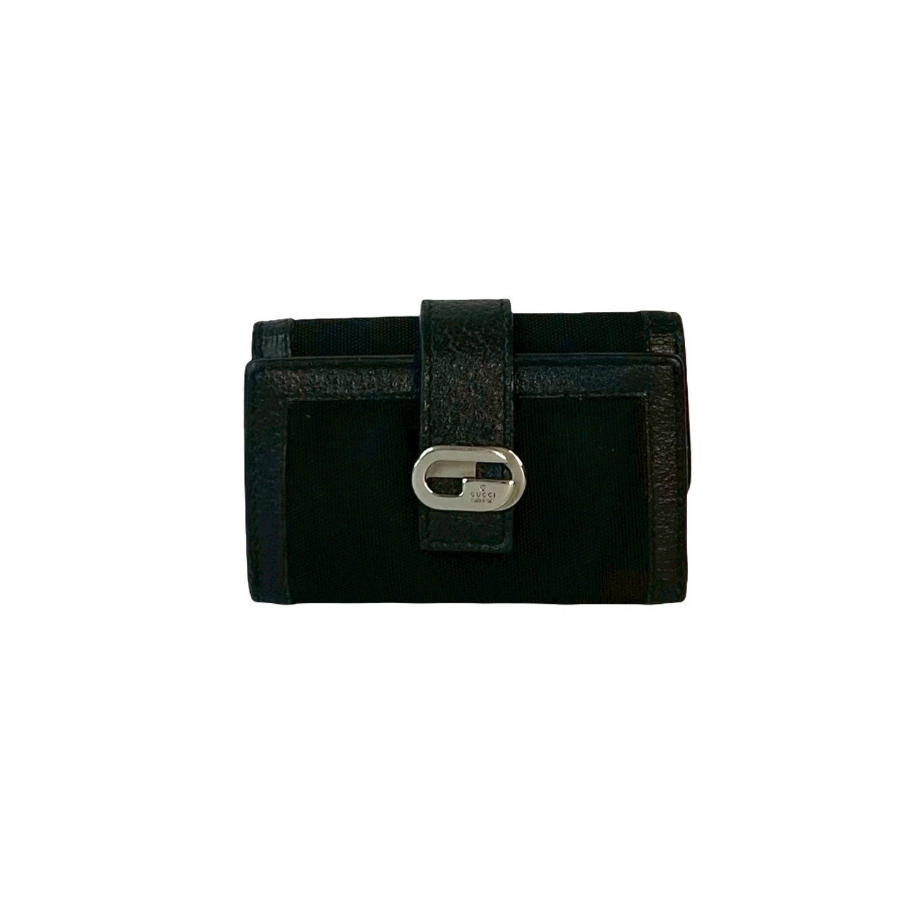 Gucci Leather Nylon Key Case