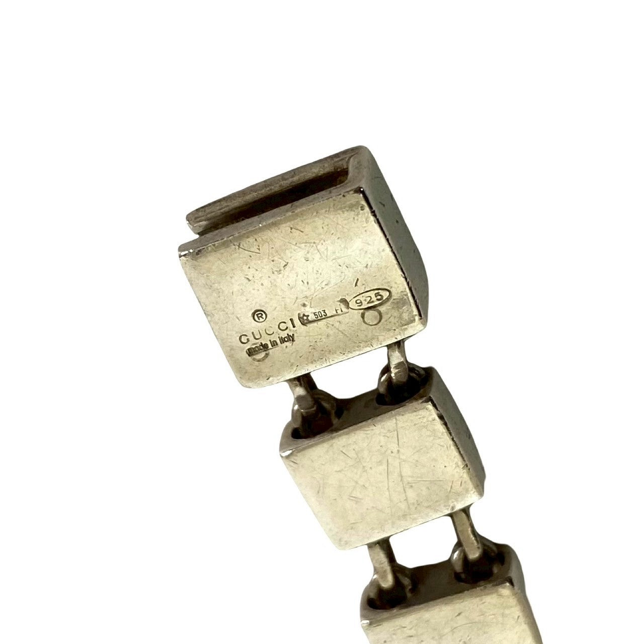Gucci Square Chain Silver 925 Bracelet