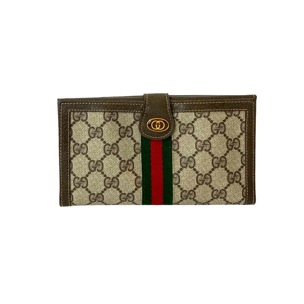 Gucci GG Logo PVC Long Wallet