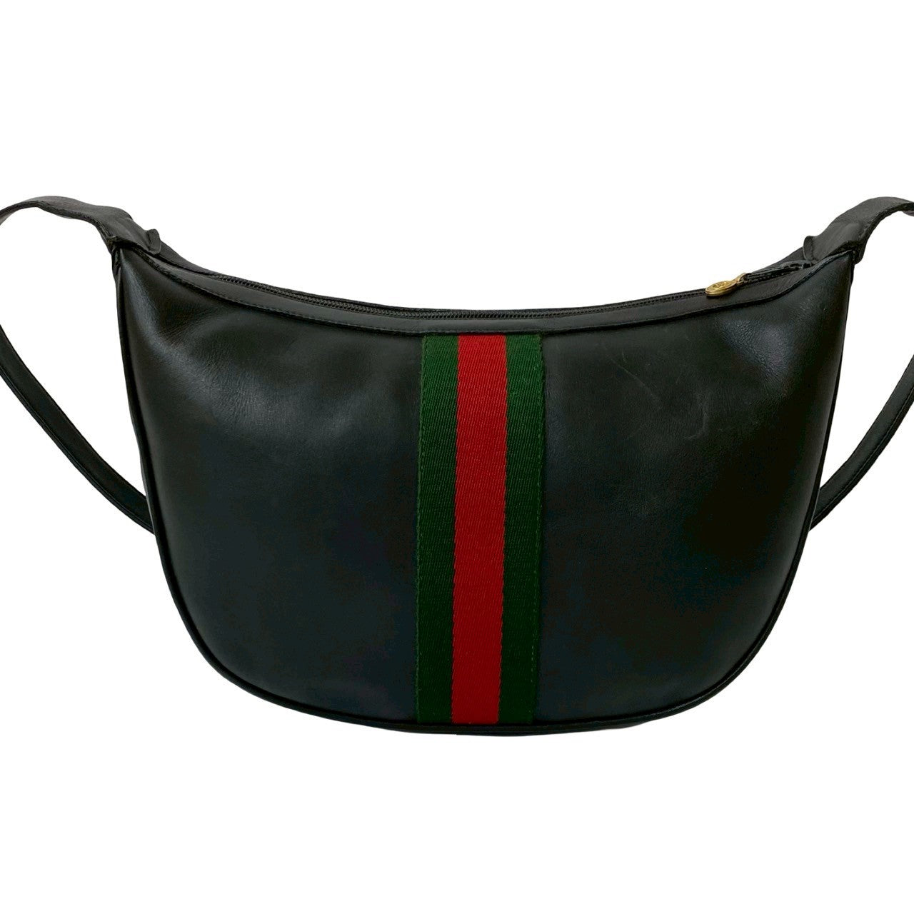 Gucci Old Gucci GG Logo Leather Shoulder Bag