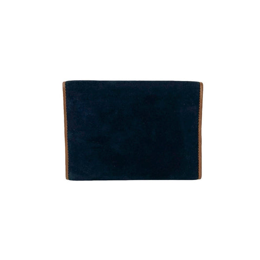 Gucci GG Logo Horsebit Suede Leather Bifold Wallet