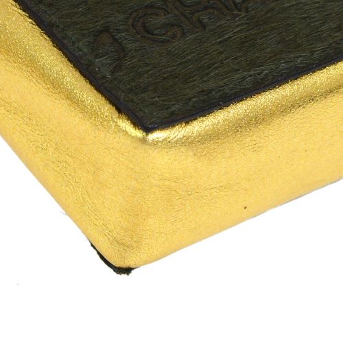CHANEL 2001 Mini Chain Shoulder Pochette Khaki