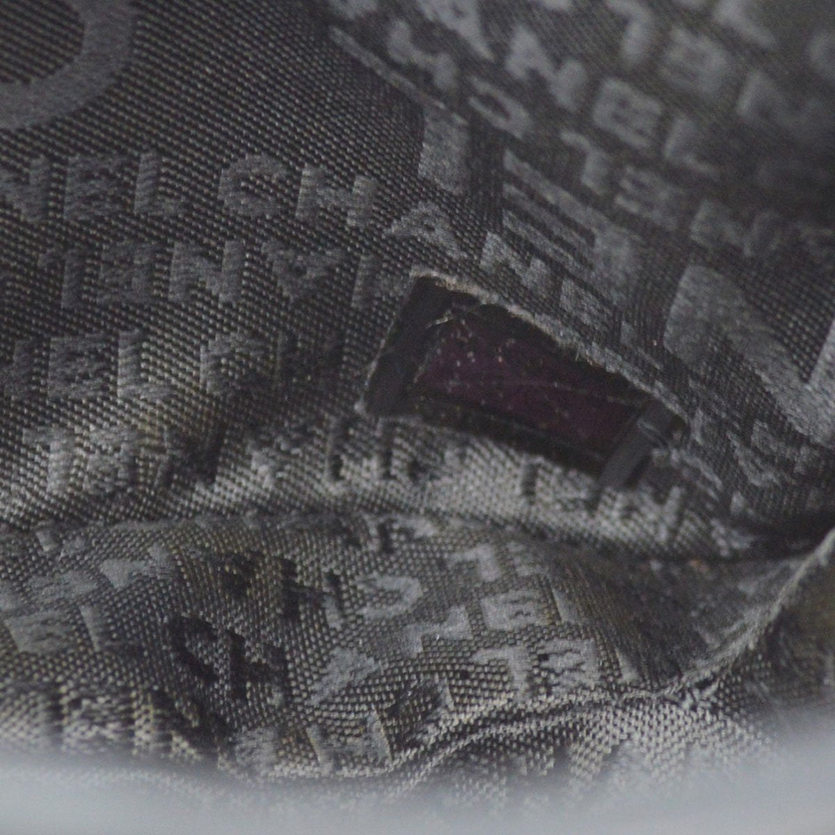 CHANEL 2003-2004 Black Satin Shoulder Bag ao26182