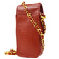 CHANEL 1994-1996 Red Caviar Phone Case ao28621