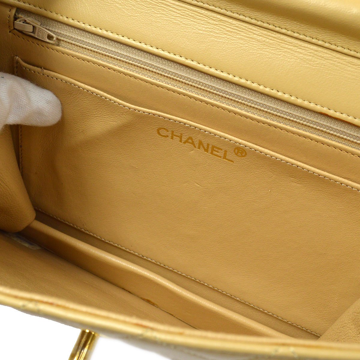CHANEL Single Turnlock 2way Handbag ao29038