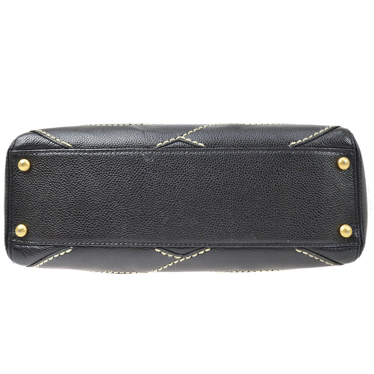 CHANEL 2004-2005 Wild Stitch CC Handbag Black Caviar ao29819