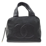 CHANEL 2004-2005 Black Caviar Perforated Handbag ao30862