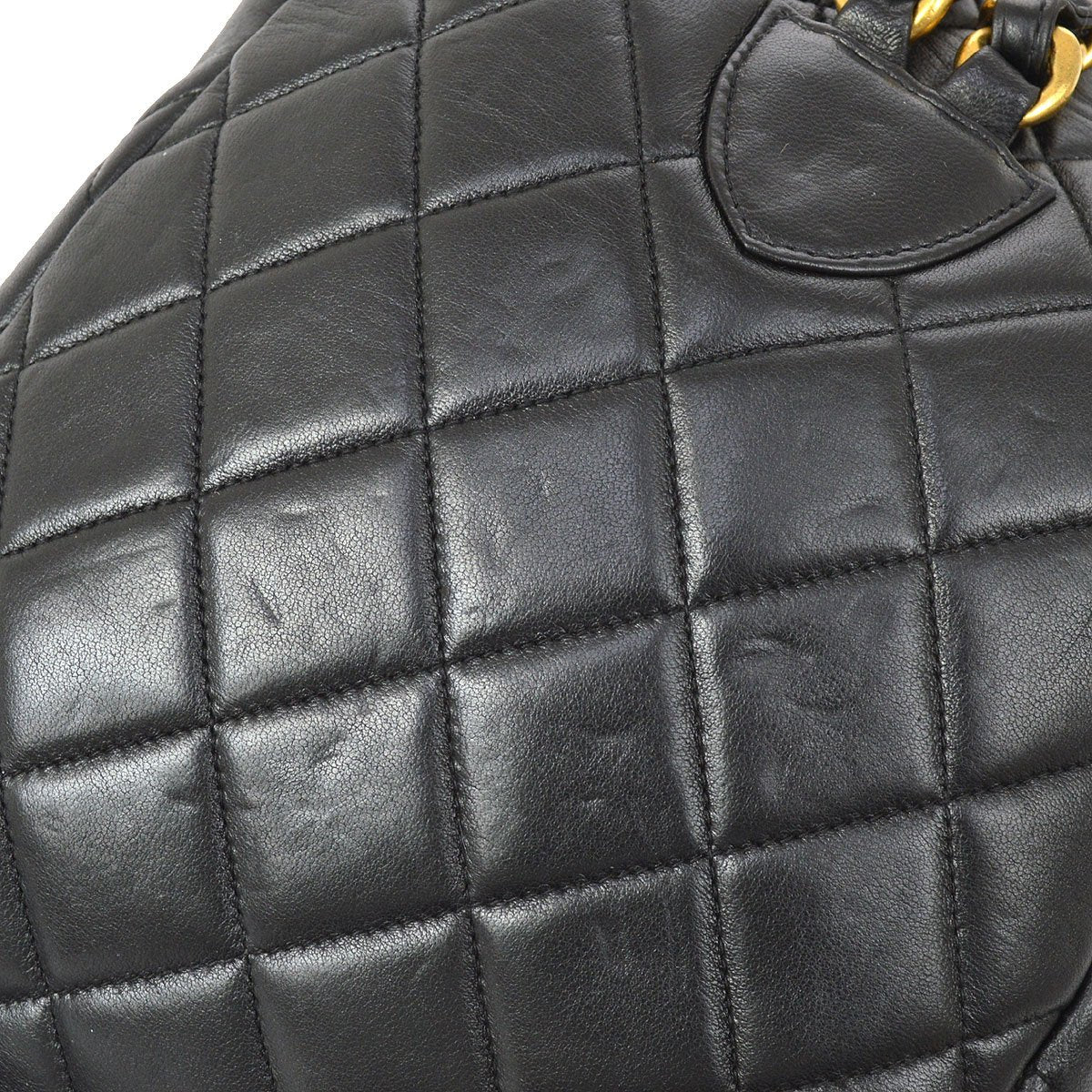 CHANEL 1994-1996 Duma Backpack Medium Black Lambskin ao31404