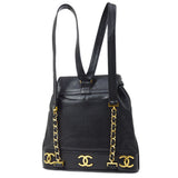 CHANEL   Triple CC Backpack Black Caviar
