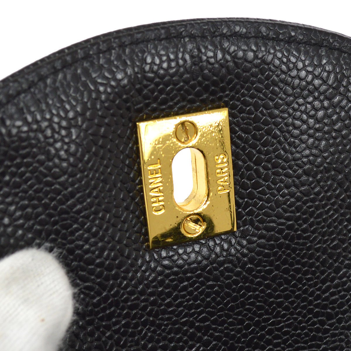 CHANEL   Triple CC Backpack Black Caviar