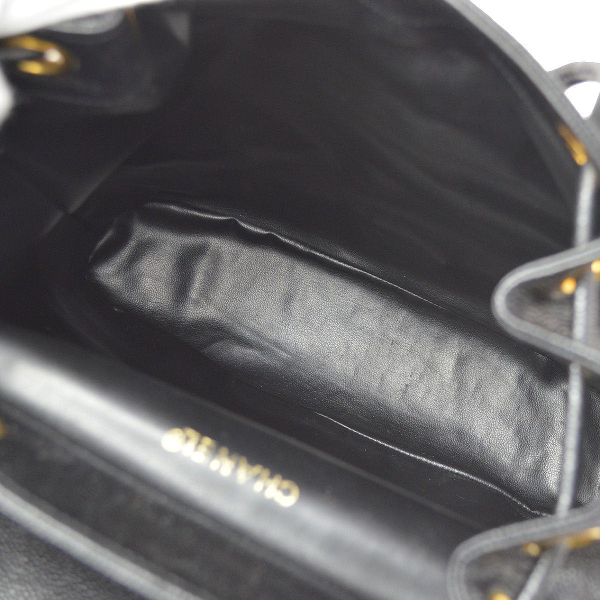CHANEL   Triple CC Backpack Black Caviar