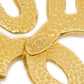 CHANEL 1995 Squiggle Border Brooch Gold ao32439