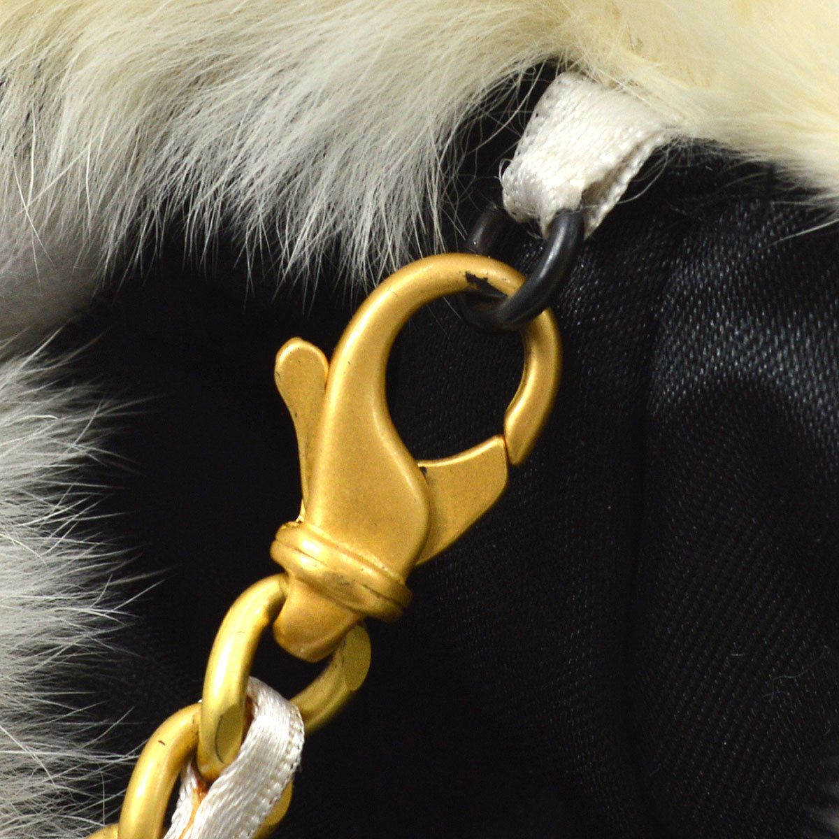 CHANEL 2001 Arm Warmer Bag Fur ao32887
