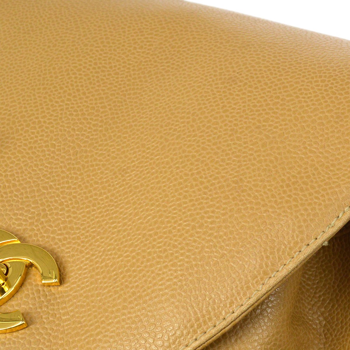 CHANEL 1994-1996 Beige Caviar Triple CCs Backpack ao33100