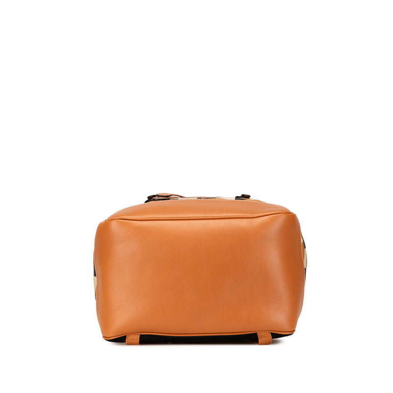 Gucci Interlocking G Nylon Leather Backpack