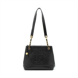 Chanel Coco Mark Caviar Skin Chain Tote Bag