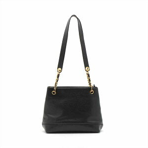 Chanel Coco Mark Caviar Skin Chain Tote Bag