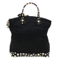 LOUIS VUITTON Vernis Dot Infinity Lockit MM Bag Black M40682 Auth ar9434B
