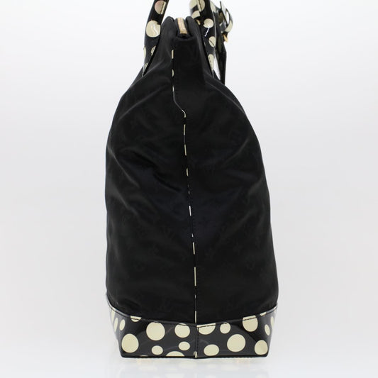 LOUIS VUITTON Vernis Dot Infinity Lockit MM Bag Black M40682 Auth ar9434B