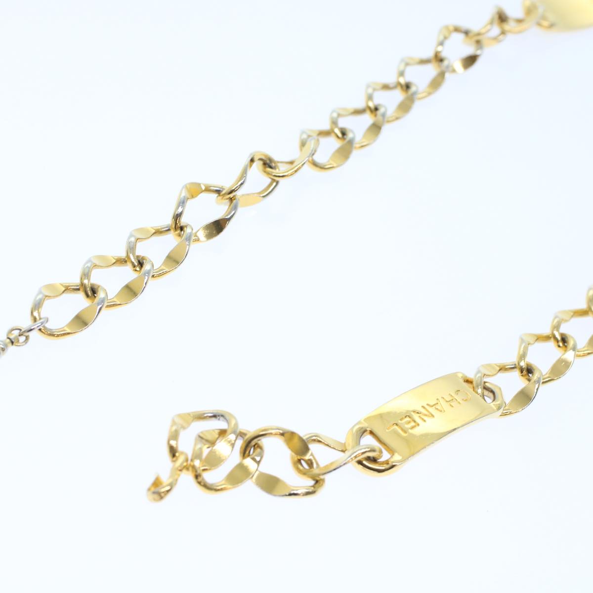 CHANEL Belt metal 35.4" Gold CC   ar9720B