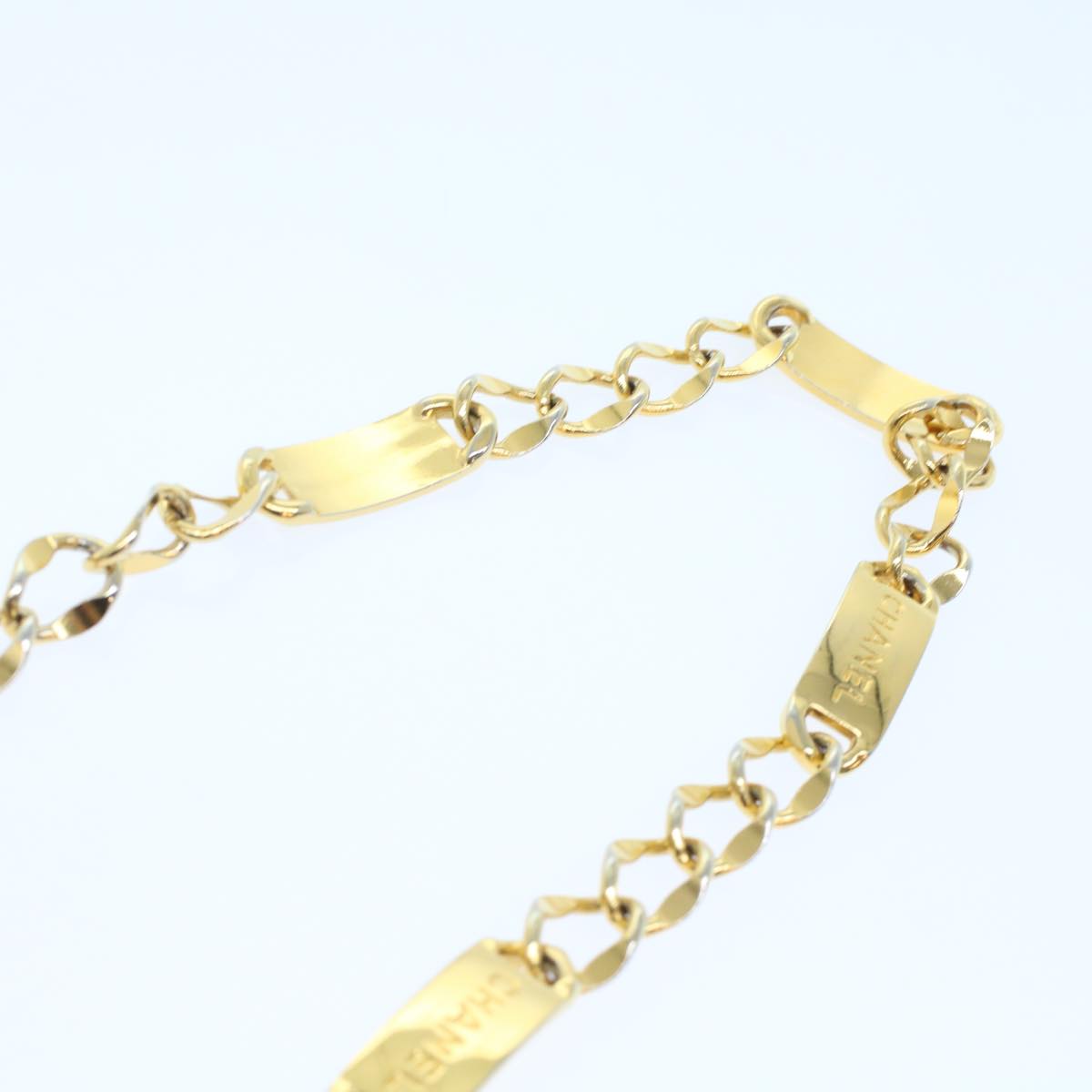 CHANEL Belt metal 35.4" Gold CC   ar9720B