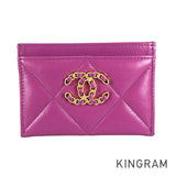 CHANEL 19 COCO Mark Gold Hardware Card Case